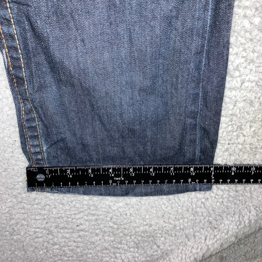 VTG True Religion Bootcut Jeans Men 31 Blue Logo Flap Pocket USA Fit‎ 32x28